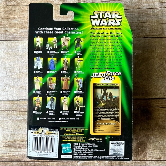 Star Wars Power of the Jedi Gungan Warrior Action Figure - Picture 3 of 4